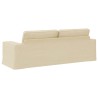 Canapé Crème 222 x 80 x 82 cm tissu 630942630942