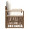 Canapé de jardin 2-Nombre de places Beige polyrotin 630943630943