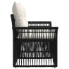 Canapé de jardin 2-Nombre de places Noir polyrotin 630944630944