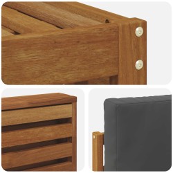 Ensembles de canapés avec coussin 6 pcs Naturel et Anthracite 630946630946