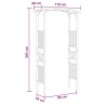 Arche de jardin Naturel 110 x 40 x 205 cm Bambou 630991630991