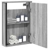 Armoire à miroir de salle de bain sonoma gris bois d’ingénierie 630992630992