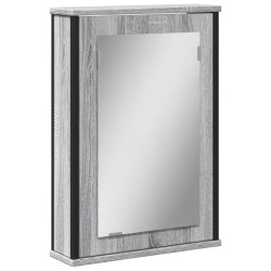 Armoire à miroir de salle de bain sonoma gris bois d’ingénierie 630992630992
