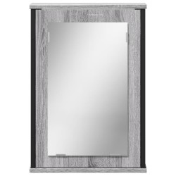 Armoire à miroir de salle de bain sonoma gris bois d’ingénierie 630992630992