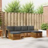 Ensembles de canapés avec coussin 6 pcs Naturel et Anthracite 630993630993