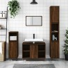 Armoire de bain chêne marron 30x30x100 cm bois d'ingénierie 630994630994