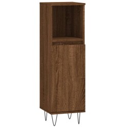 Armoire de bain chêne marron 30x30x100 cm bois d'ingénierie 630994630994