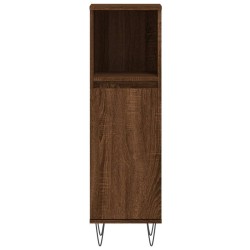 Armoire de bain chêne marron 30x30x100 cm bois d'ingénierie 630994630994