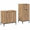 Ensemble de mobilier de salle de bain 2 pc Chêne artisanal 630995630995