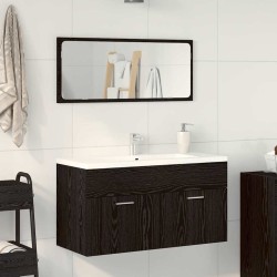Ensemble de mobilier de salle de bain 2 pcs Chêne noir 630996630996