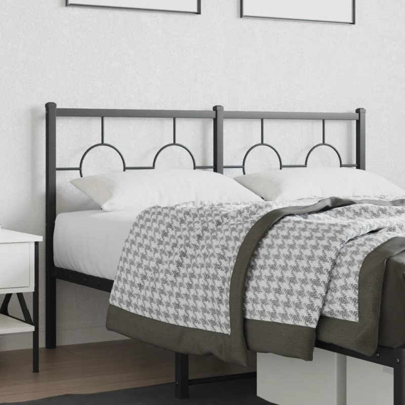 Tête de lit métal noir 135 cm Tête de lit métal noir 135 cm