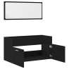 Ensemble de mobilier de salle de bain 2 pcs Chêne noir 630996630996