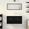 Ensemble de mobilier de salle de bain 3 pcs Chêne noir 630997630997