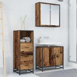 Ensemble de mobilier de salle de bain avec tiroir Bois Ancien 630998630998