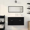 Ensemble de mobilier de salle de bain 3 pcs Chêne noir 630999630999