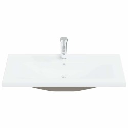 Ensemble de mobilier de salle de bain 4 pcs Chêne noir 631000631000