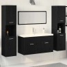 Ensemble de mobilier de salle de bain 4 pcs Chêne noir 631001631001