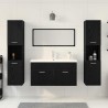 Ensemble de mobilier de salle de bain 4 pcs Chêne noir 631001631001