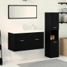 Ensemble de mobilier de salle de bain 4 pcs Chêne noir 631002631002