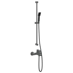 Ensemble de Douche Noir 150 cm Acier inoxydable 631010631010