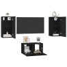 Ensemble meuble TV 3 pcs Chêne noir Bois d'ingénierie 631011631011