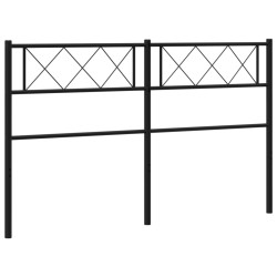  Tête de lit métal noir 140 cm 