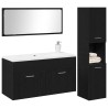 Ensemble de mobilier de salle de bain 3 pcs Chêne noir 631014631014