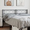  Tête de lit métal noir 140 cm 