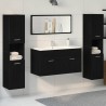 Ensemble de mobilier de salle de bain 4 pcs Chêne noir 631016631016