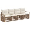 Ensemble de canapé de jardin 4 pcs Beige polyrotin 631020631020