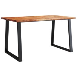 Ensemble à manger 3 pcs avec bord vivant bois massif d'acacia 631023631023