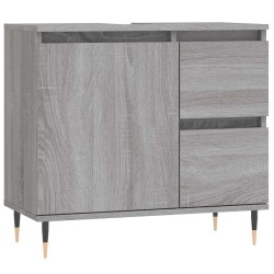 Armoire de bain sonoma gris 65x33x60 cm bois d'ingénierie 631025631025