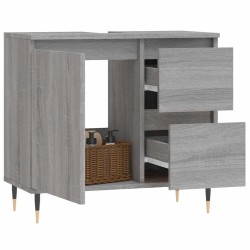 Armoire de bain sonoma gris 65x33x60 cm bois d'ingénierie 631025631025