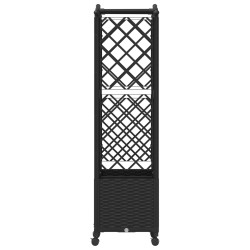 Lit Élevé avec Treillis et Toit Noir 125 x 40 x 144 cm PP 631041631041