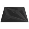 Panneaux muraux Étoile 48 pcs Noir Étoile 50 x 50 cm Mousse XPS 631049631049