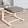 Repose-pied Taupe 51x41x40 cm Tissu 631051631051