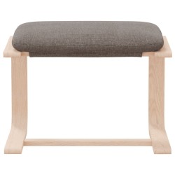 Repose-pied Taupe 51x41x40 cm Tissu 631051631051