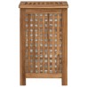 Panier à Linge Naturel 35 x 25 x 60 cm Bois de teck massif 631053631053