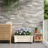 Pot Calypso avec roues Blanc 79 x 35 x 33 cm PP 631054631054