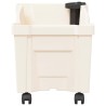 Pot Calypso avec roues Blanc 79 x 35 x 33 cm PP 631054631054