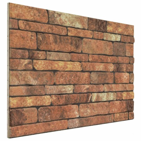 Panneaux muraux 10 pcs Marron et blanc 100 x 50 cm Mousse EPS 631058631058