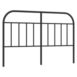  Tête de lit métal noir 140 cm 