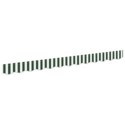 Remplacement de lambrequin Vert et blanc 3,5 m Polyester 631062631062