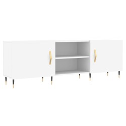 Meuble TV blanc 150x30x50 cm bois d'ingénierie 631066631066