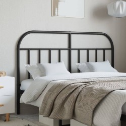  Tête de lit métal noir 140 cm 