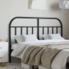  Tête de lit métal noir 140 cm 