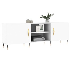 Meuble TV blanc 150x30x50 cm bois d'ingénierie 631066631066