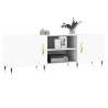 Meuble TV blanc 150x30x50 cm bois d'ingénierie 631066631066