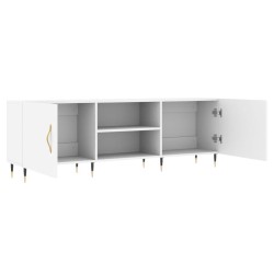 Meuble TV blanc 150x30x50 cm bois d'ingénierie 631066631066