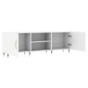 Meuble TV blanc 150x30x50 cm bois d'ingénierie 631066631066